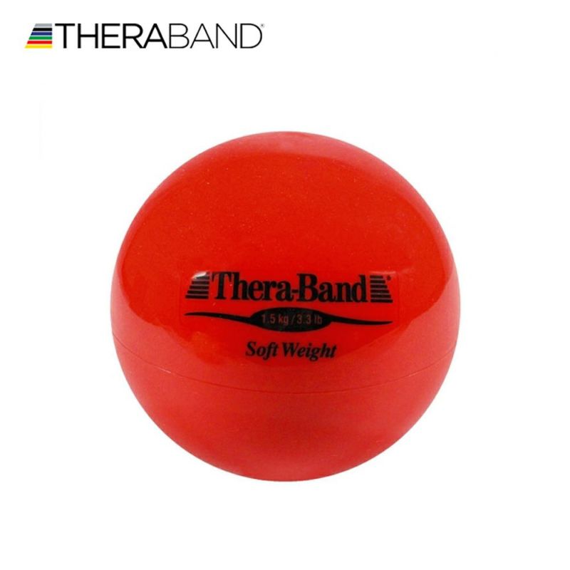  THERABAND セラバンド ソフトウェイト(赤,1.5kg) *直径:約11cm