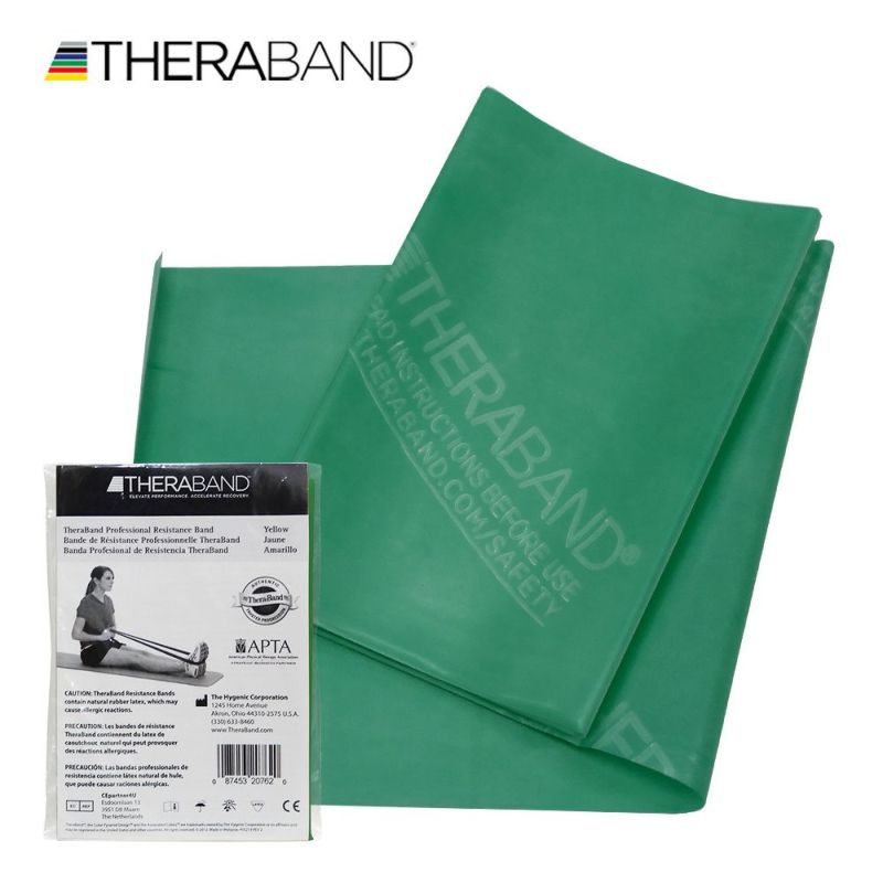  THERABAND セラバンド 1.5ｍカットバラ売り  緑 グリーン GREEN